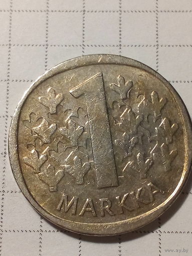 1 марка Финляндия 1981 год.