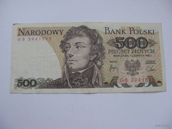 Польша 500 злотых 1982