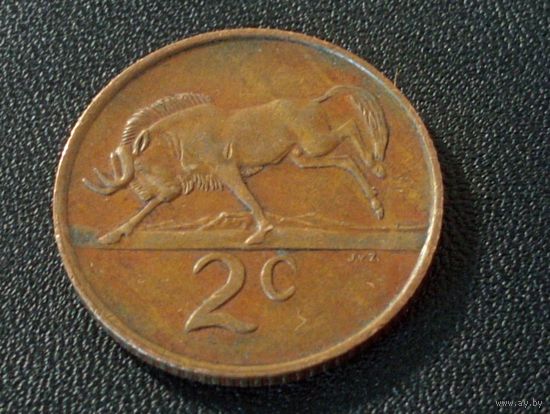 ЮАР 2 цента 1985 г