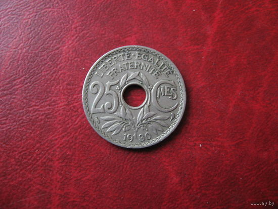 25 сантимов 1930 год Франция