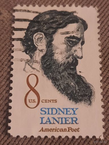 США 1972. Американский поэт Sidney Lanier