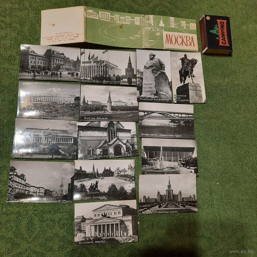 Набор из 14 фотоминиатюр г.Москва, 1963г.