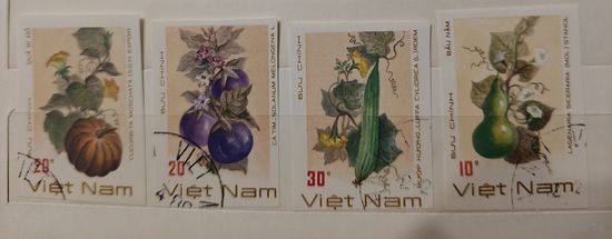 РАСПРОДАЖА КОЛЛЕКЦИИ. Вьетнам, беззубцовые марки "сельскохозяйственная продукция"