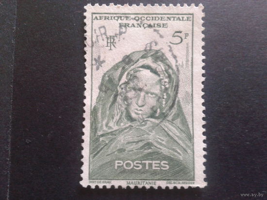 Западная Африка фр. колония 1947 мавританка