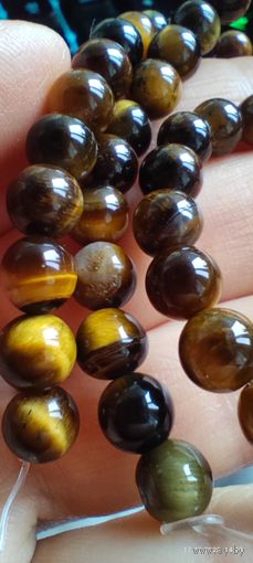 Бусины тигровый глаз новые
