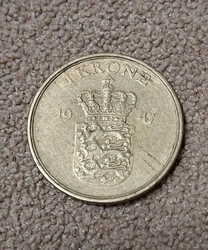 Дания 1 крона, 1947 Фредерик IX