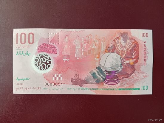 Мальдивы 100 руфий 2018 UNC