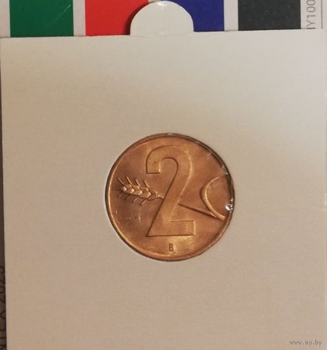 Швейцария 2 раппена 1963 B