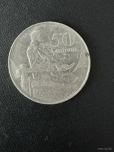 50 сантимов 1922 года. Хорошее состояние. С 1 рубля