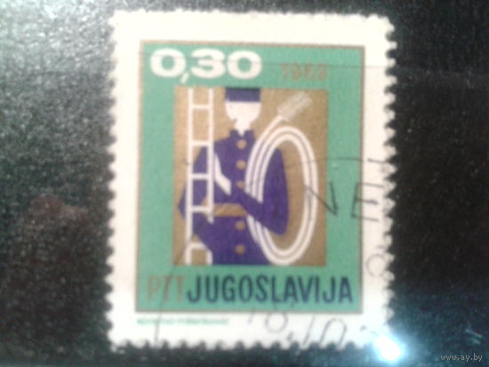 Югославия, 1968. Новый год, трубочист