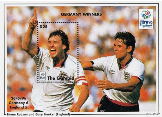Гамбия 1996 г Спорт Футбол  Чемпионат Европы   MNH