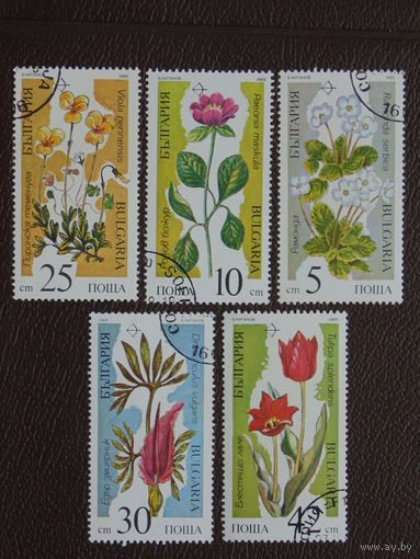 Болгария 1989 г. Цветы.