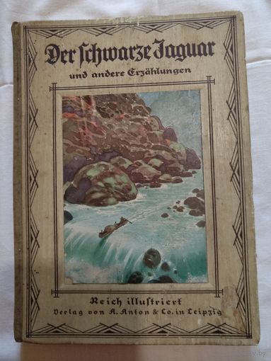 Der schwarze jaguar. Начало 20 века, на немецком языке, с иллюстрациями.