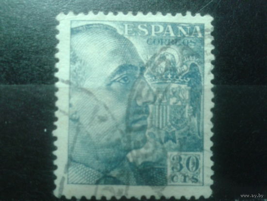 Испания 1949 Генерал Франко 30 с, гос. герб К 12 3/4:13 1/4