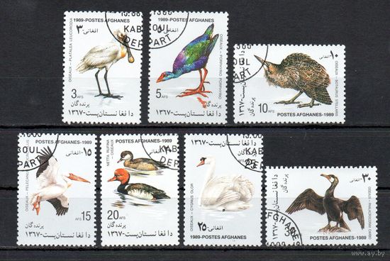 Птицы Афганистан 1989 год серия из 7 марок