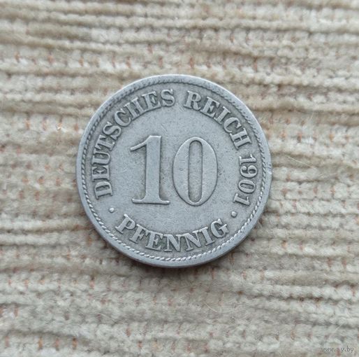 Werty71 Германия 10 пфеннигов 1901 А