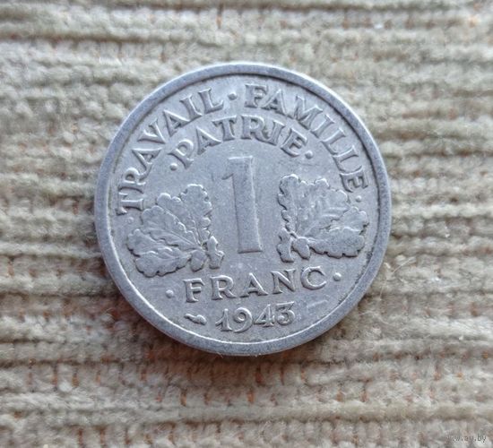 Werty71 Франция 1 Франк 1943 Топор Тамагавк