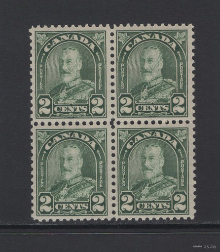 1930 Канада** Король Георг V Квартблок SG#290