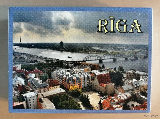 Латвия, города на спичечных коробках, Рига, 7 х 5 х 2 см, спички