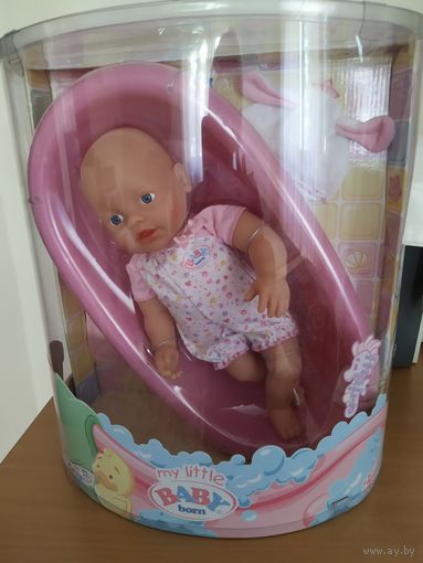Пупс игровой Беби Борн 32 см с ванночкой и аксессуарами (оригинал)Zapf Creation(Германия),+1