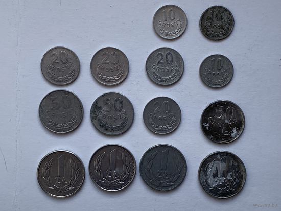 Монеты ПНР, разные.