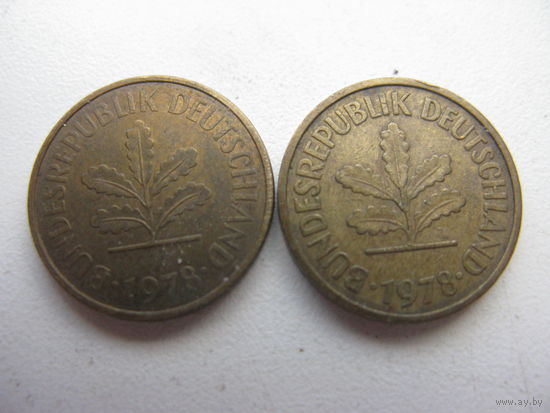 ФРГ   5 пфеннигов 1950    F.   J.
