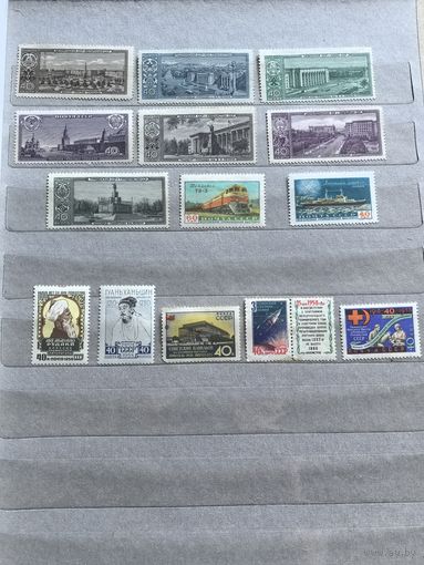 Лот чистых марок СССР 1958 год -1