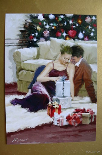 Современная открытка, Richard Macneil, чистая; Новый год.