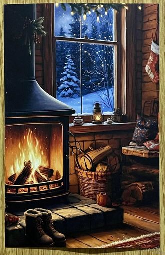 Открытка для посткроссинга. Чистая 9х14 см.