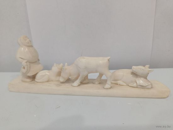 Все лоты с 1р.Чукча с оленями Зуб моржа