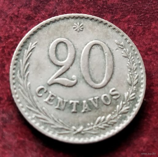 Парагвай 20 сентаво, 1900-1903