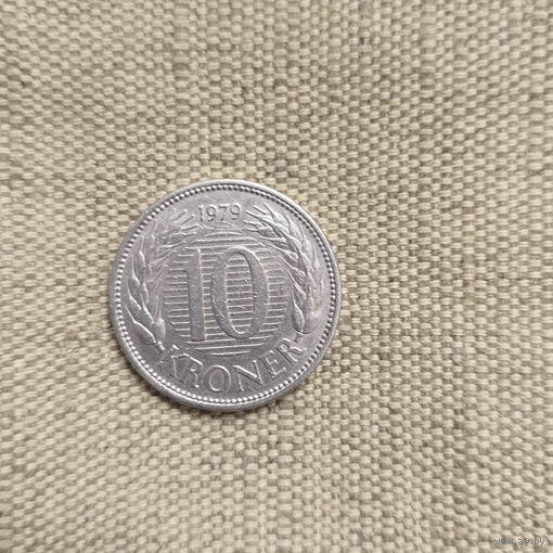Дания 10 крон 1979 Королева Маргарет