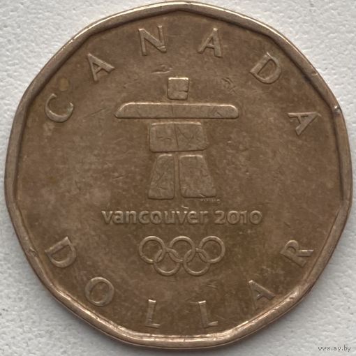 Канада 1 доллар 2010 г. Олимпиада в Ванкувере