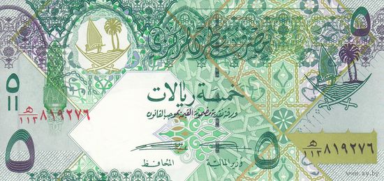Катар 5 риалов 2008 (UNC)