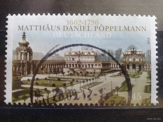 Германия 2012  Фото Дрездена 1905 г. Михель-2,9 евро гаш зубцовка 13 1/2:13 3/4
