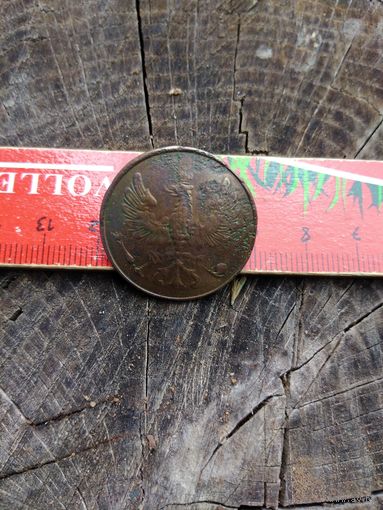 Пуговица-Знак на воротник фельдфебеля. Кайзеровская Германия. Большая. Состояние