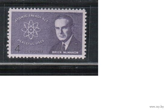 США-1962, (Мих.830),  **   ,  Личности  (одиночка)