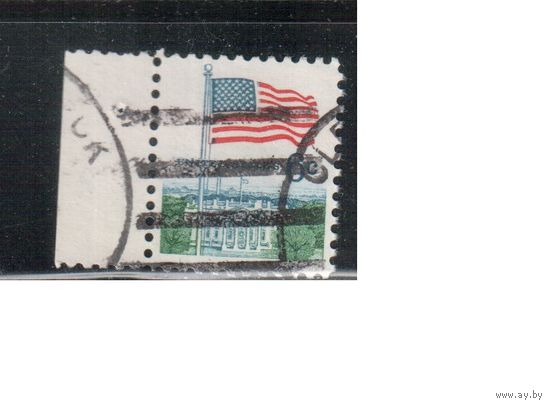 США-1968, (Мих.941) , гаш. , Стандарт, Флаг (одиночка),
