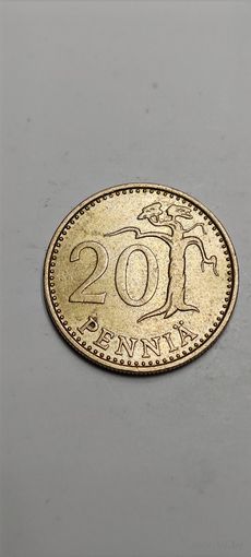 Финляндия 20 пенни 1985