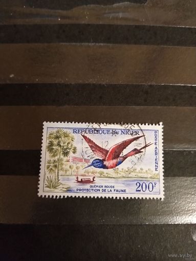 1961 Нигер авиапочта фауна птицы лодка флот выпускалась одиночкой (4-7)