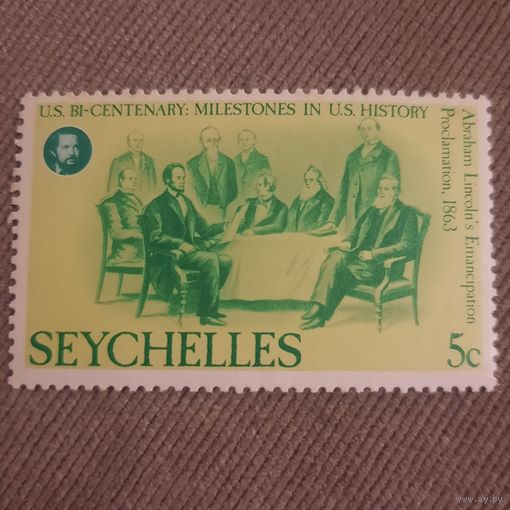 Сейшелы 1976. 200 летие Milestone in U.S. History