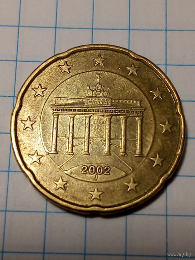 20 евроцентов Германия 2002 J  год