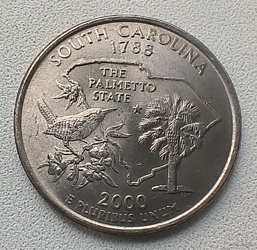 США 1/4 доллара, 2000 Квотер штата Южная Каролина Р  2-6-7