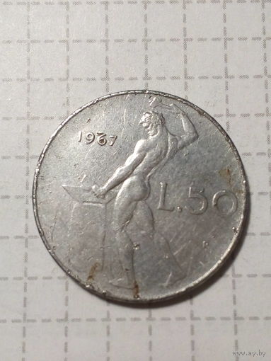 50 лир Италия 1967 год