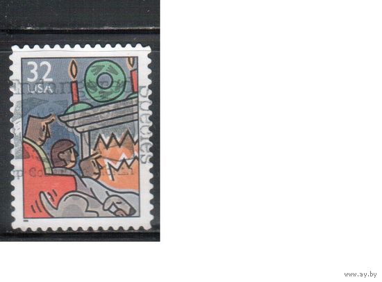 США-1996 (Мих.2789) , гаш., Рождество и Новый год