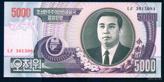 Сев. Корея 5000 вон 2006 UNC
