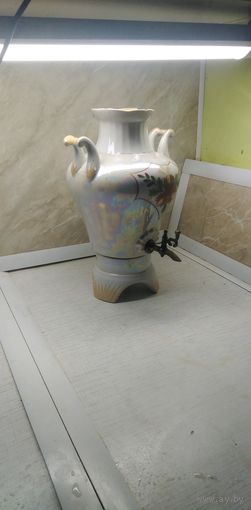 Фарфоровый электрический самовар