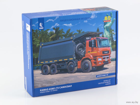 KAMAZ-65801-T5 самосвал (СБОРНАЯ  МОДЕЛЬ)