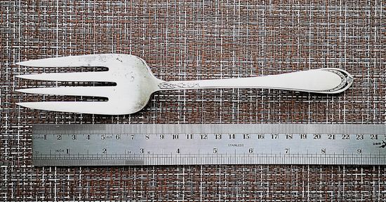 Cервировочная вилка от 1847 Rogers Bros. IS. США. Серебрение.