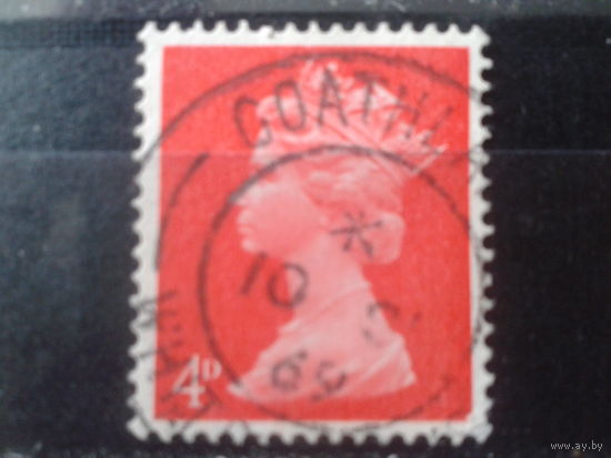 Англия 1969 Королева Елизавета 2  4 пенса